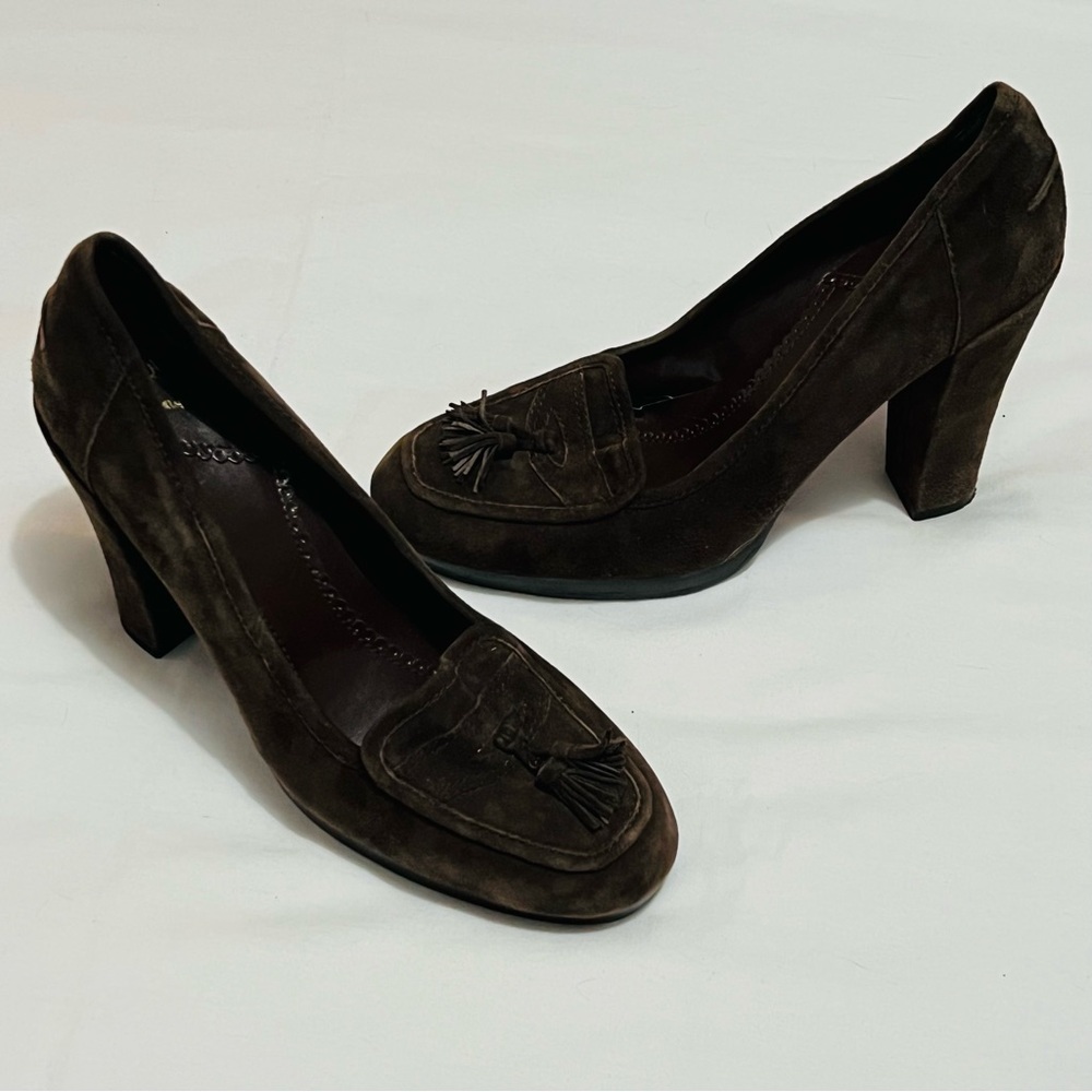 Sam Edelman Boutique Brown Suede Tassel Pumps